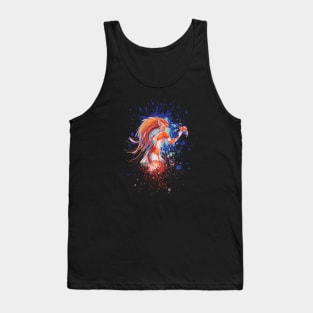 Koi Mermaid - Blue Splatter Tank Top